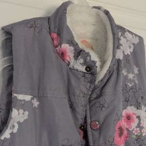 Floral Gray Kids Vest